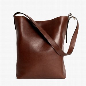 Thursday Boots Bucket Women Bags Chocolate | UCZ2832PL