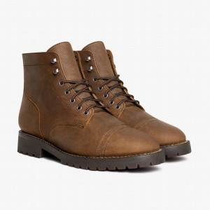 Thursday Boots Captain StormKing® Men Lace Up Boots Brown | NZS5114DS