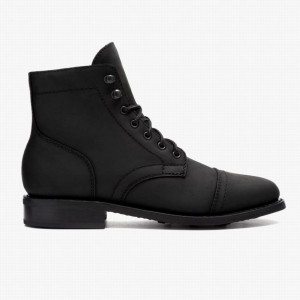 Thursday Boots Captain Women Lace Up Boots Black | EEV484DY