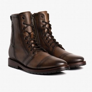 Thursday Boots Casa Moto Men Lace Up Boots Chocolate | LLB3277AB