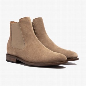 Thursday Boots Cavalier Men Chelsea Boots Beige | QXX435ES