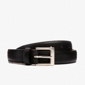 Thursday Boots Classic Leather Men Belts Black | JFM5185BY