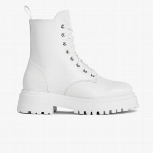 Thursday Boots Dolce Women Platform Boots White | VKA4321KU