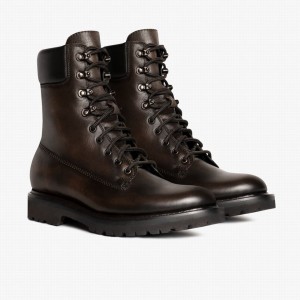 Thursday Boots Explorer Men Lace Up Boots Coffee | QBU4041UQ