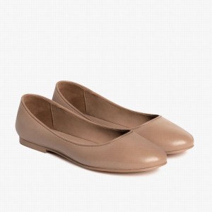 Thursday Boots Feliz Women Ballet Flats Coffee | XIM5358QM