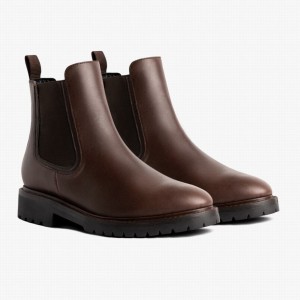 Thursday Boots Legend Men Chelsea Boots Coffee | VQH545YW