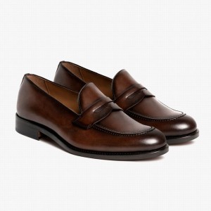 Thursday Boots Lincoln Men Loafers Coffee | QPC2563UR