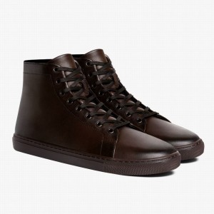 Thursday Boots Premier Men High-Top Sneakers Old English | ODR9326GH