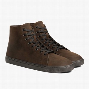 Thursday Boots Premier Men High-Top Sneakers Brown | LAJ9959PY