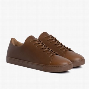 Thursday Boots Premier Men Low-Top Sneakers Dark Brown | IMR266CA