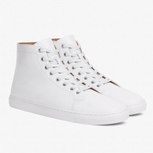 Thursday Boots Premier Women High-Top Sneakers White | QGZ279BR