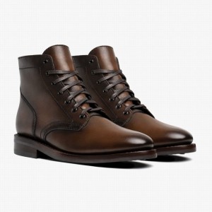 Thursday Boots President Men Lace Up Boots Coffee | CAE9897QA