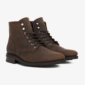 Thursday Boots President Men Lace Up Boots Brown | YMY6816VX