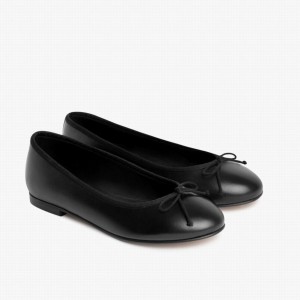 Thursday Boots Prima Women Ballet Flats Black | TUC2183LN