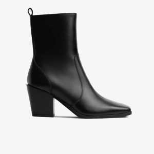 Thursday Boots Soho Zip Women Booties Black | JOF6720TW