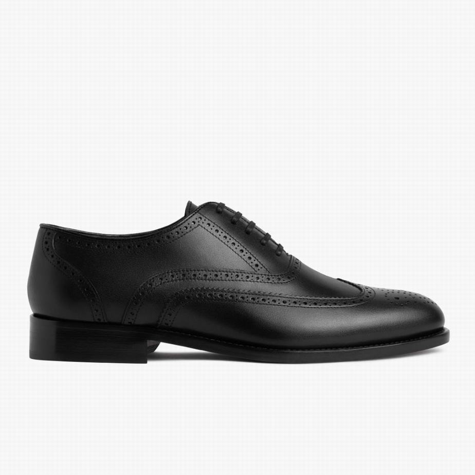 Thursday Boots Aviator Men Dress Shoes Black | RUZ7084ZE