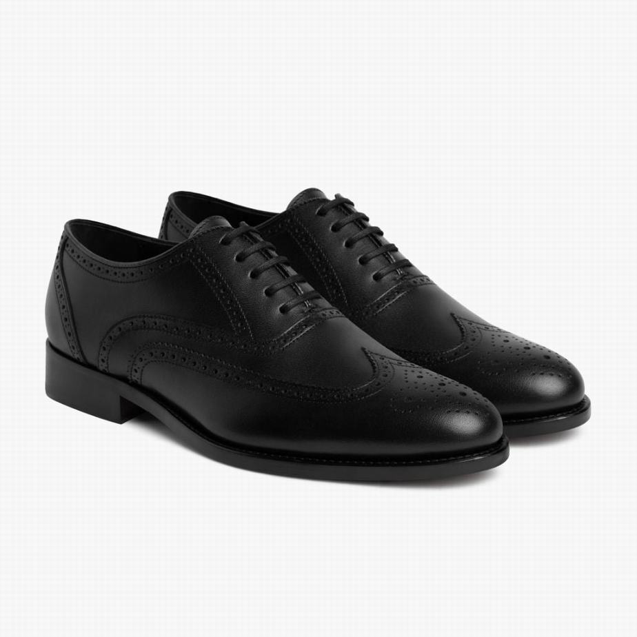 Thursday Boots Aviator Men Dress Shoes Black | RUZ7084ZE