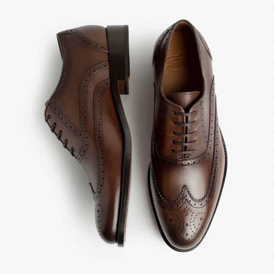 Thursday Boots Aviator Men Dress Shoes Coffee | AWH6728TL