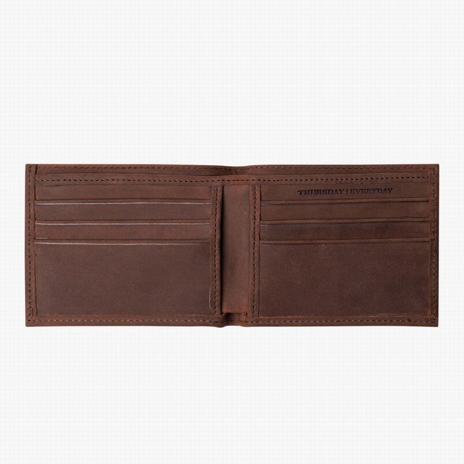 Thursday Boots Bifold Men Wallets Chocolate | TON6975IG