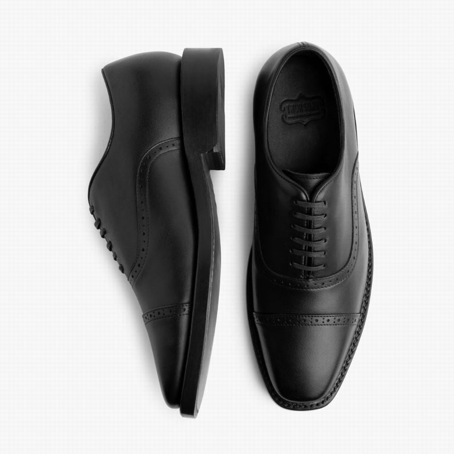 Thursday Boots Broadway Men Dress Shoes Black | YUW655LY