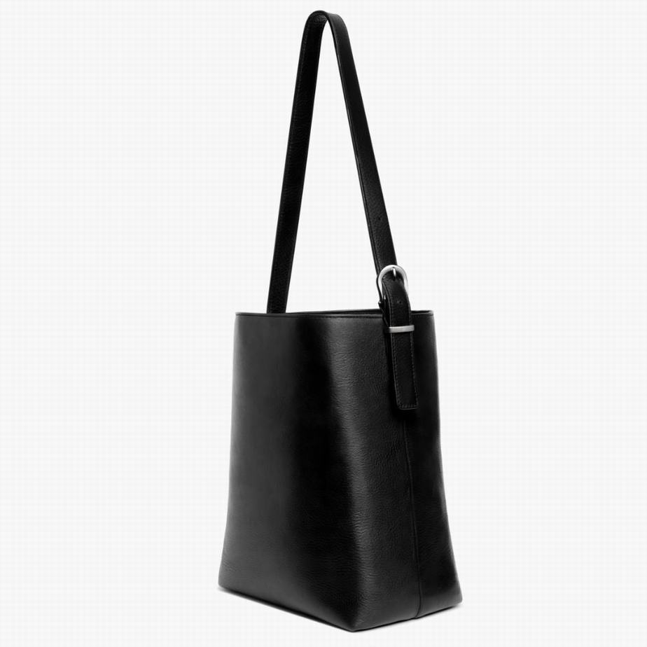 Thursday Boots Bucket Women Bags Black Silver | PJN2343FL