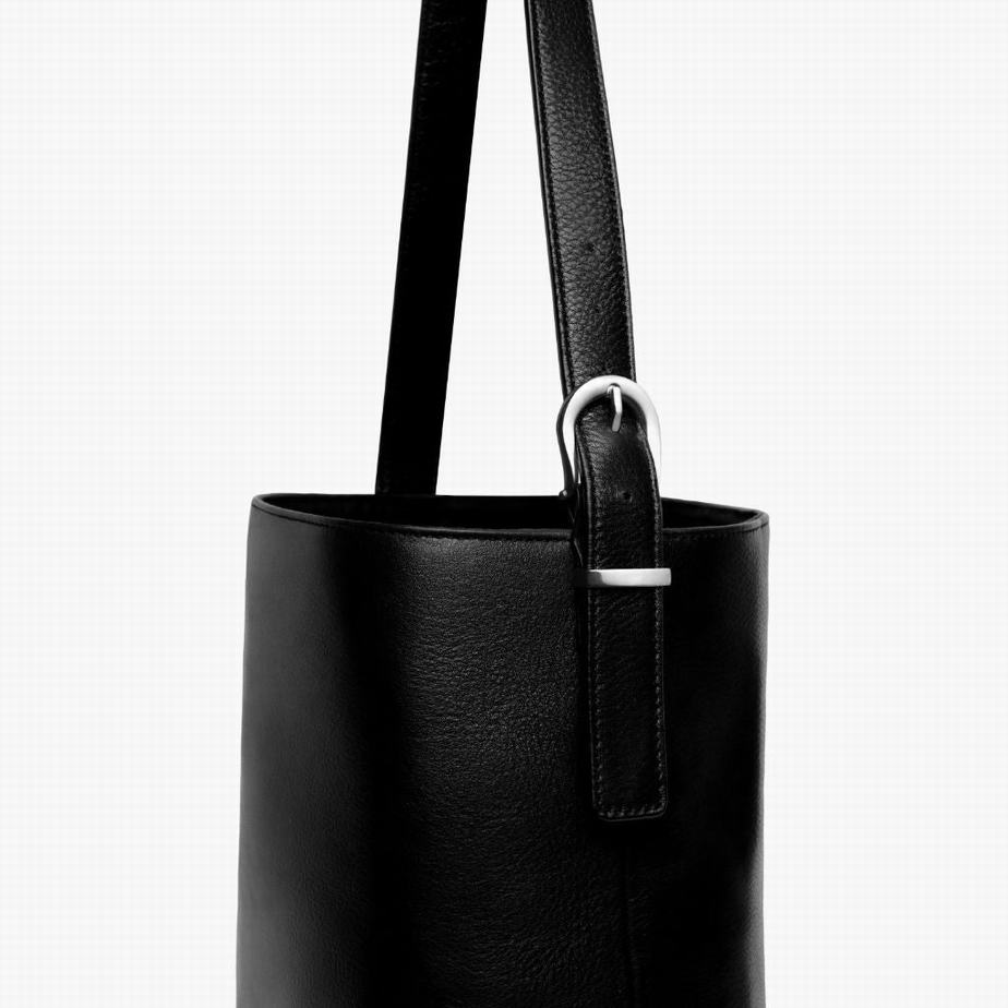 Thursday Boots Bucket Women Bags Black Silver | PJN2343FL