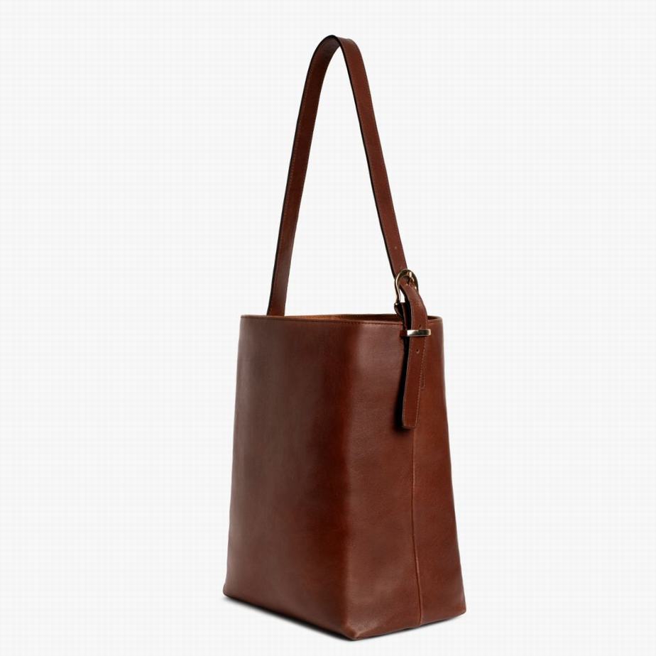 Thursday Boots Bucket Women Bags Chocolate | UCZ2832PL