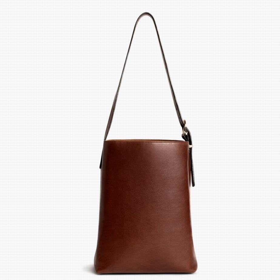 Thursday Boots Bucket Women Bags Chocolate | UCZ2832PL