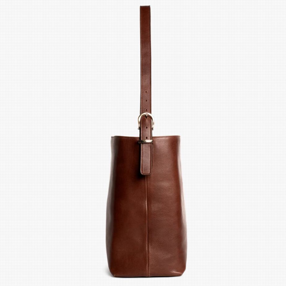 Thursday Boots Bucket Women Bags Chocolate | UCZ2832PL