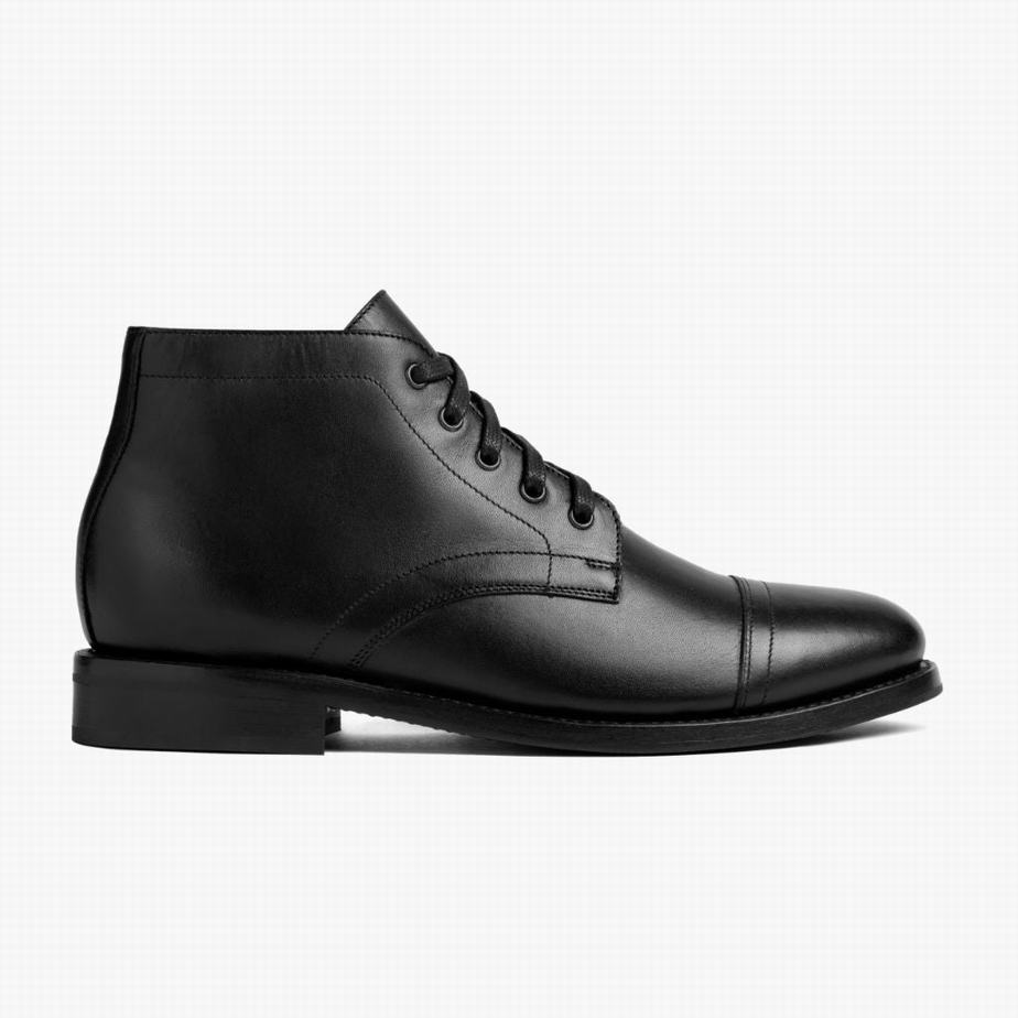 Thursday Boots Cadet Men Chukka Boots Black | JUA7624RY