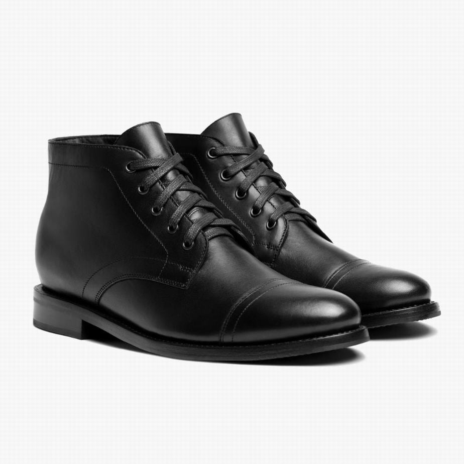 Thursday Boots Cadet Men Chukka Boots Black | JUA7624RY