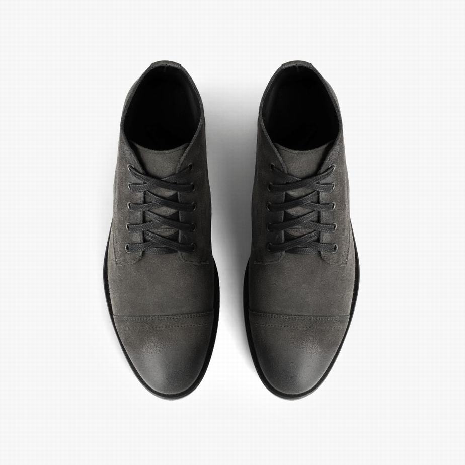 Thursday Boots Cadet Men Lace Up Boots Grey | ENY7912DL