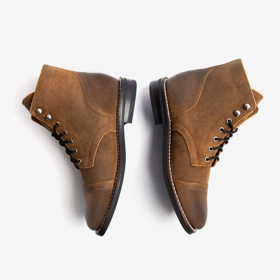 Thursday Boots Captain Men Lace Up Boots Safari | KWE1267PK