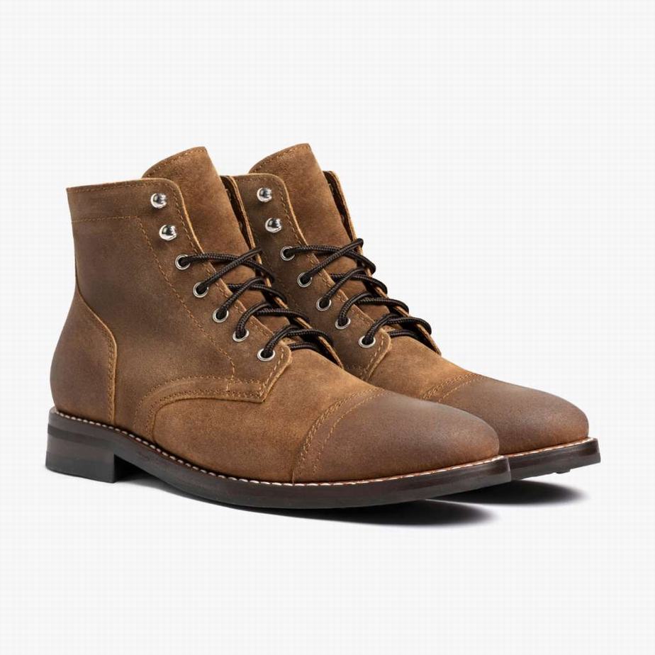 Thursday Boots Captain Men Lace Up Boots Safari | KWE1267PK