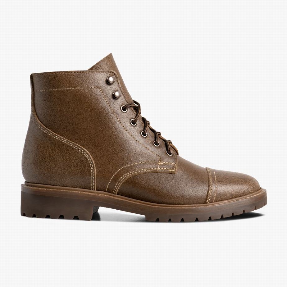 Thursday Boots Captain StormKing® Men Lace Up Boots Chocolate | LWG8880AR