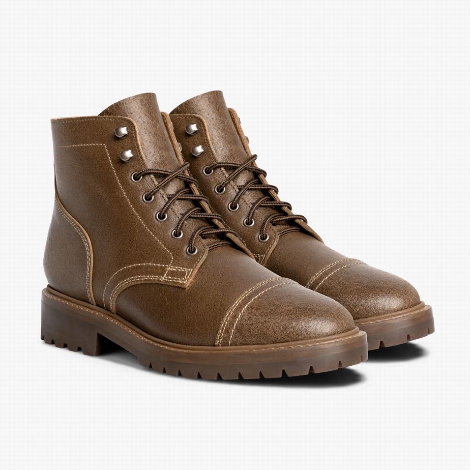 Thursday Boots Captain StormKing® Men Lace Up Boots Chocolate | LWG8880AR