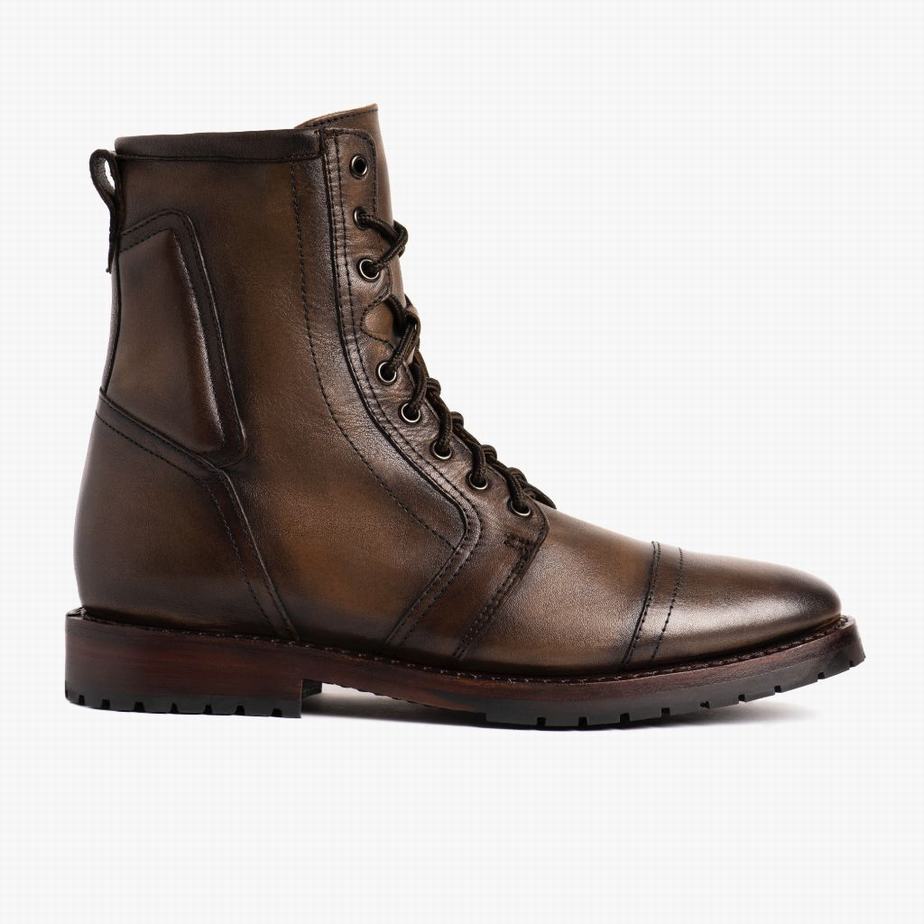 Thursday Boots Casa Moto Men Lace Up Boots Chocolate | LLB3277AB