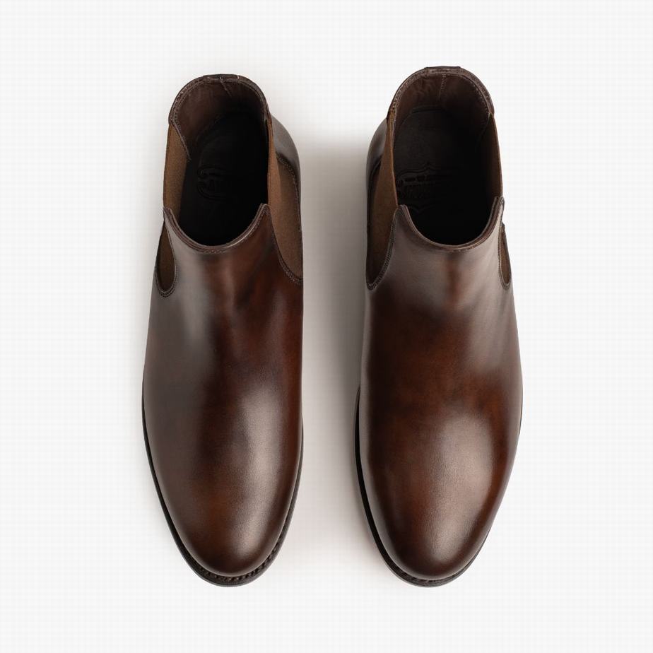 Thursday Boots Cavalier Men Chelsea Boots Chocolate | YHU3762YL