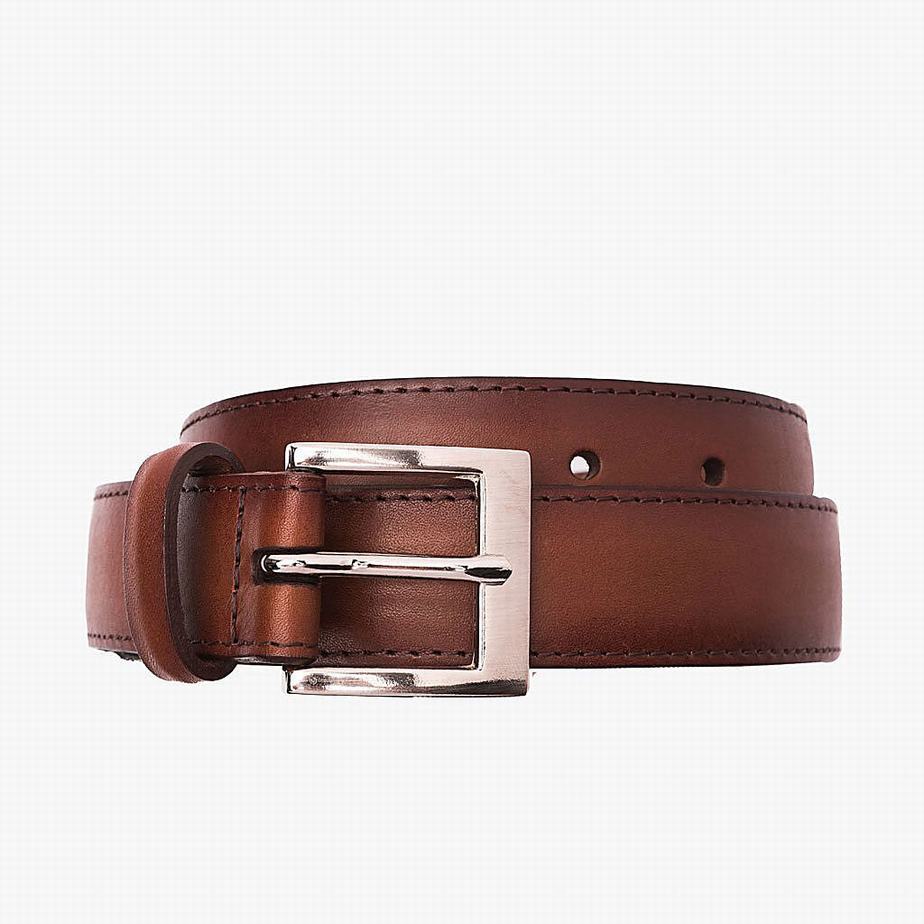 Thursday Boots Classic Leather Men Belts Brandy | PJW5743LO