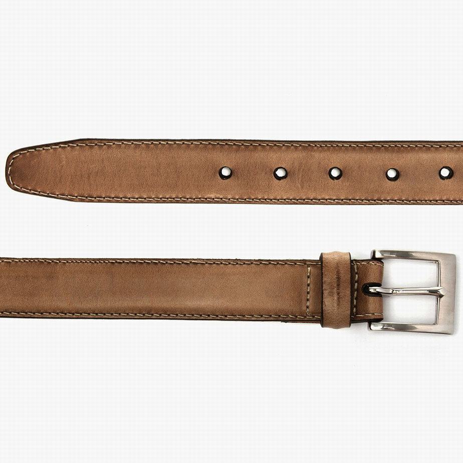 Thursday Boots Classic Leather Men Belts Beige | VCU5218CX