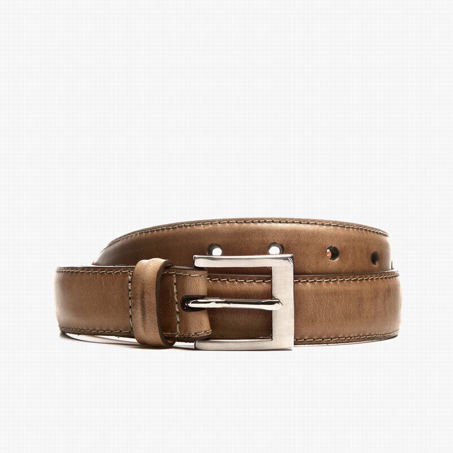 Thursday Boots Classic Leather Men Belts Beige | VCU5218CX