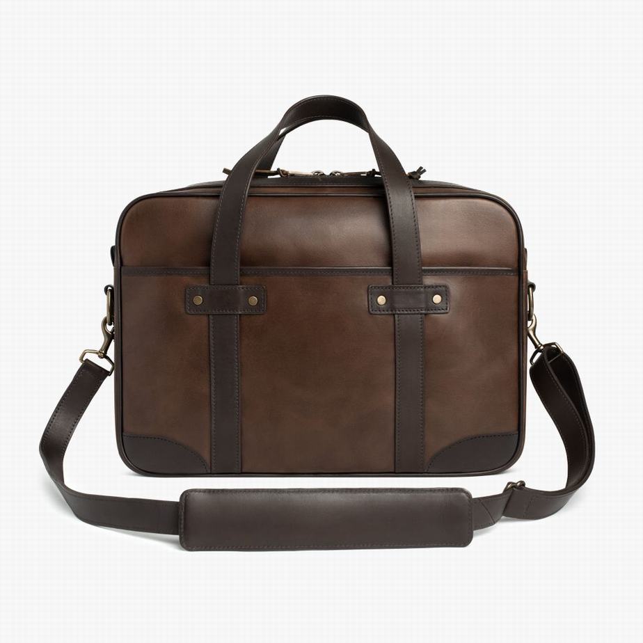 Thursday Boots Commuter Men Messenger Bags Coffee | SGL9423KG