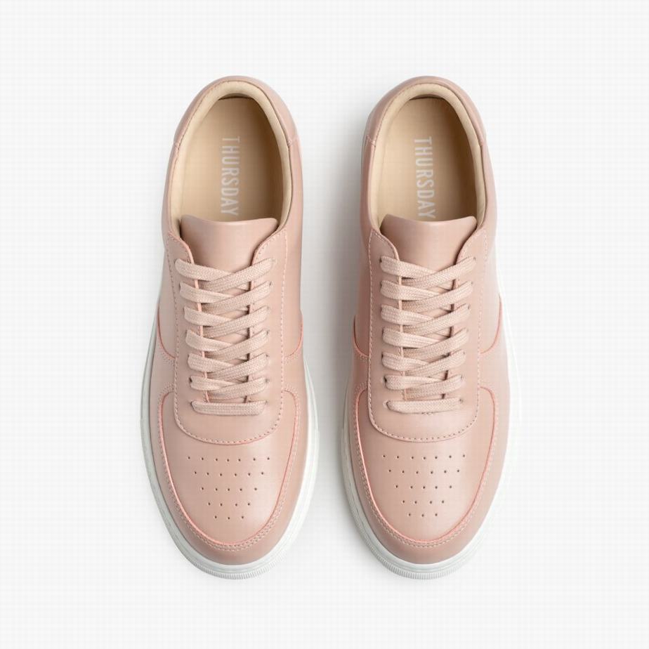 Thursday Boots Court Women Low-Top Sneakers Pink | LBZ9337WR