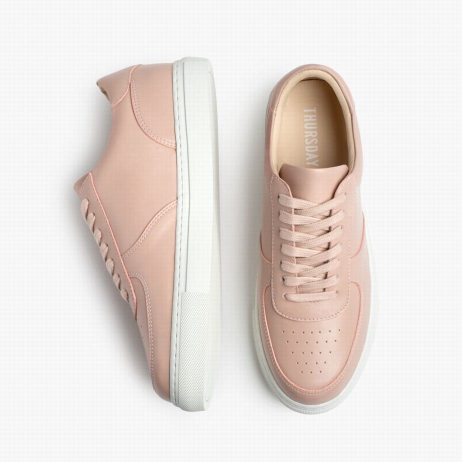 Thursday Boots Court Women Low-Top Sneakers Pink | LBZ9337WR