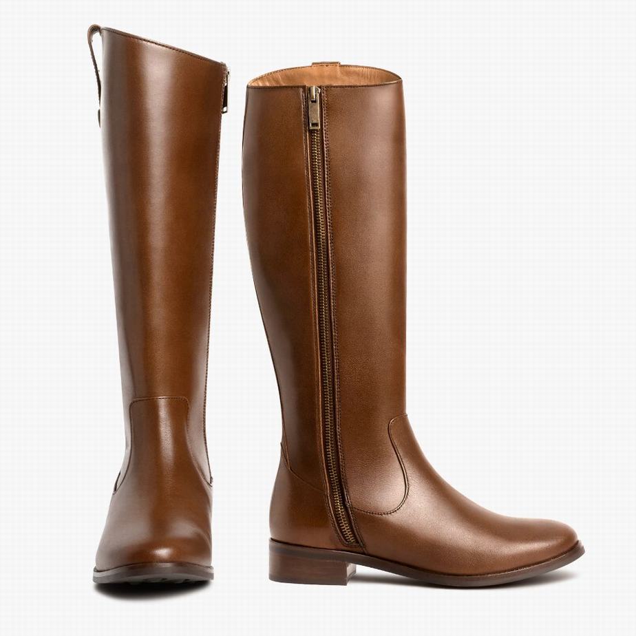 Thursday Boots Crown Women Riding Boots Brown | QRU5921KI