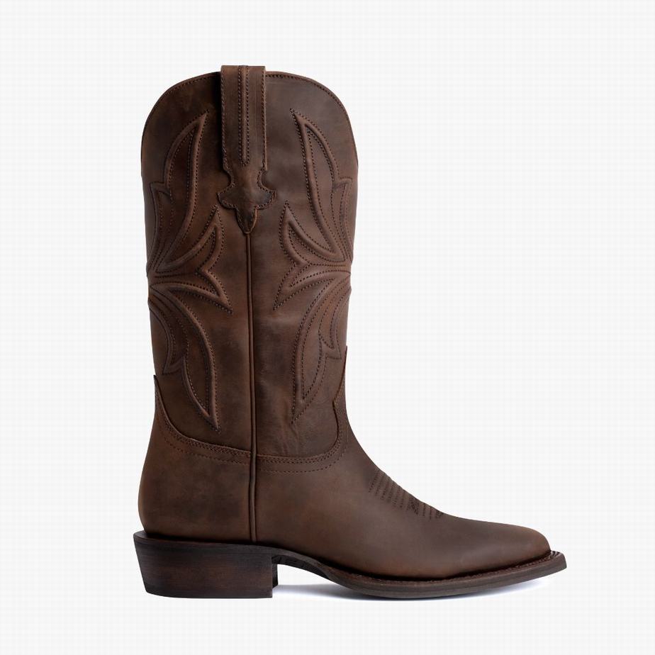 Thursday Boots Desperado Men Western Boots Chocolate | TXJ1234YG