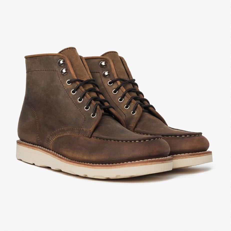 Thursday Boots Diplomat Men Lace Up Boots Brown | QMU674SW