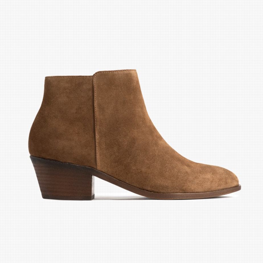 Thursday Boots Downtown Women Booties Brown | RBF9732CQ