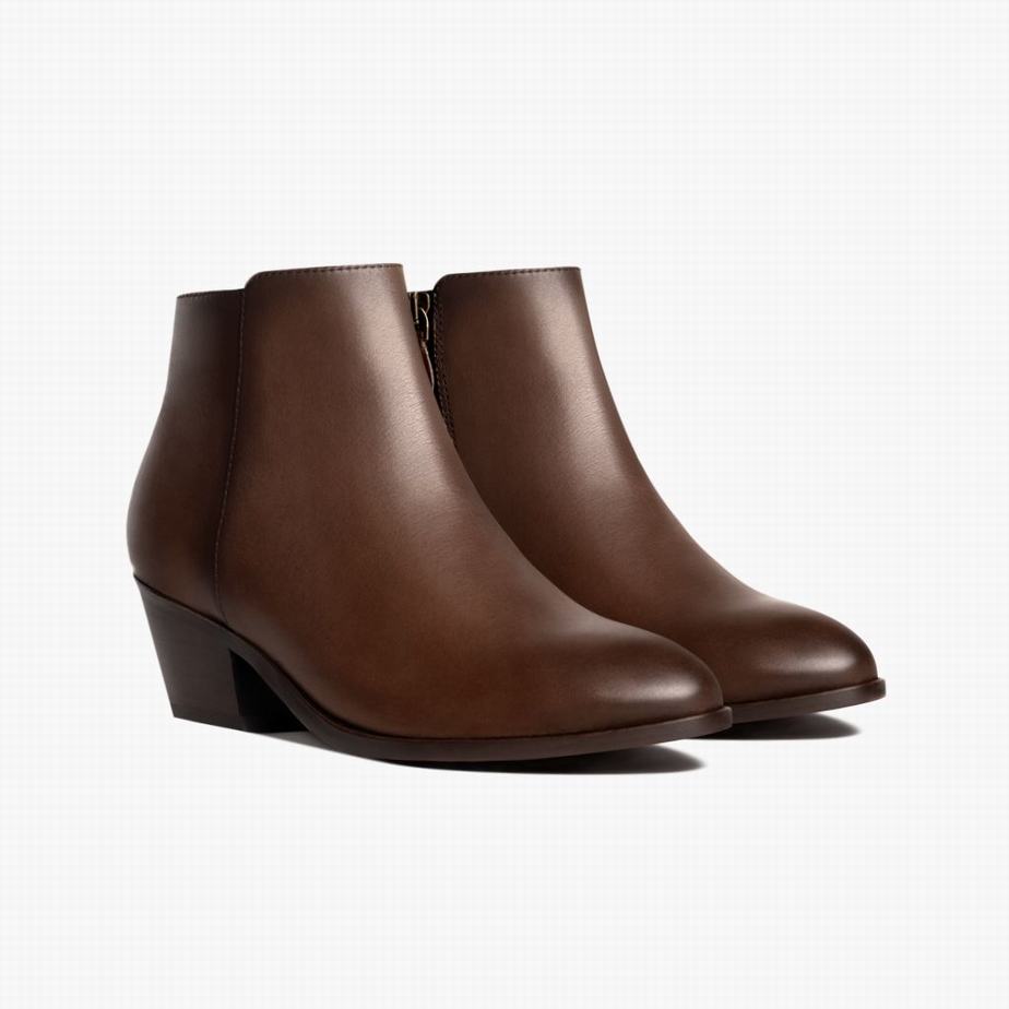 Thursday Boots Downtown Women Booties Coffee | APP5344KZ