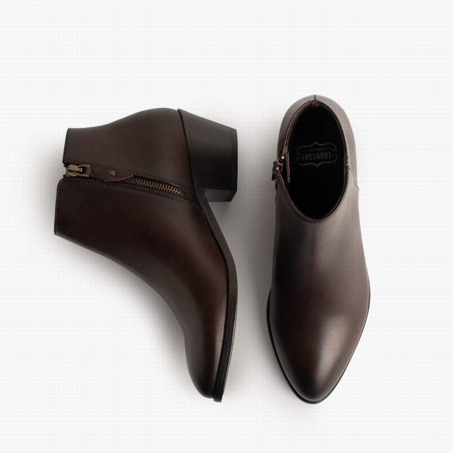 Thursday Boots Downtown Women Booties Old English | DOP91QJ